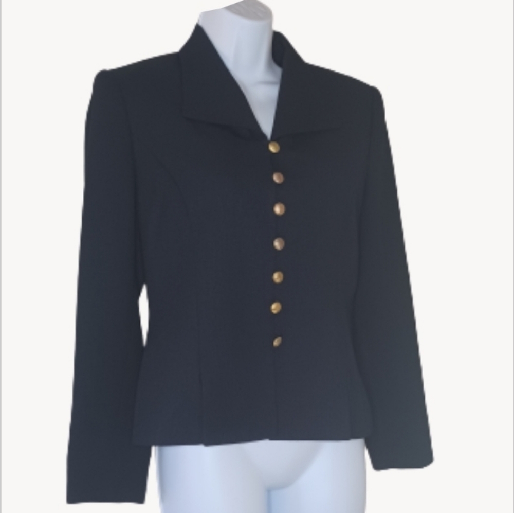 KASPER ASL Navy Blue Jacket, sz 6P